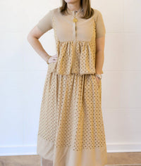 Current Air - Eyelet Blouse - beige - blouses - clothing