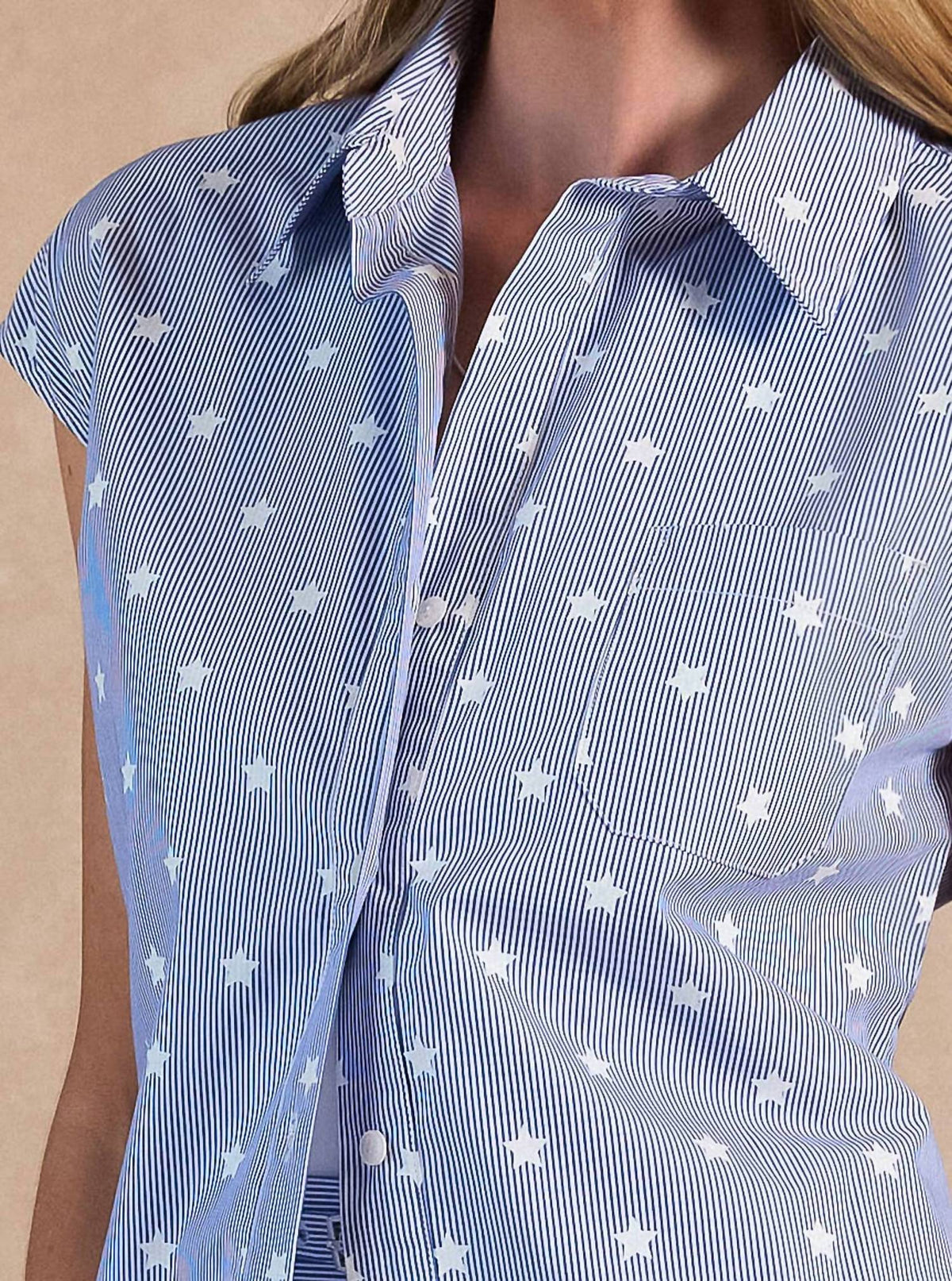 Current Air - Galaxy Cap Sleeve Blouse