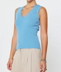 Current Air - Lace Neck Tank