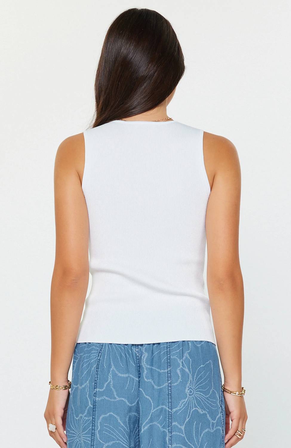 Current Air - Lace Neck Tank