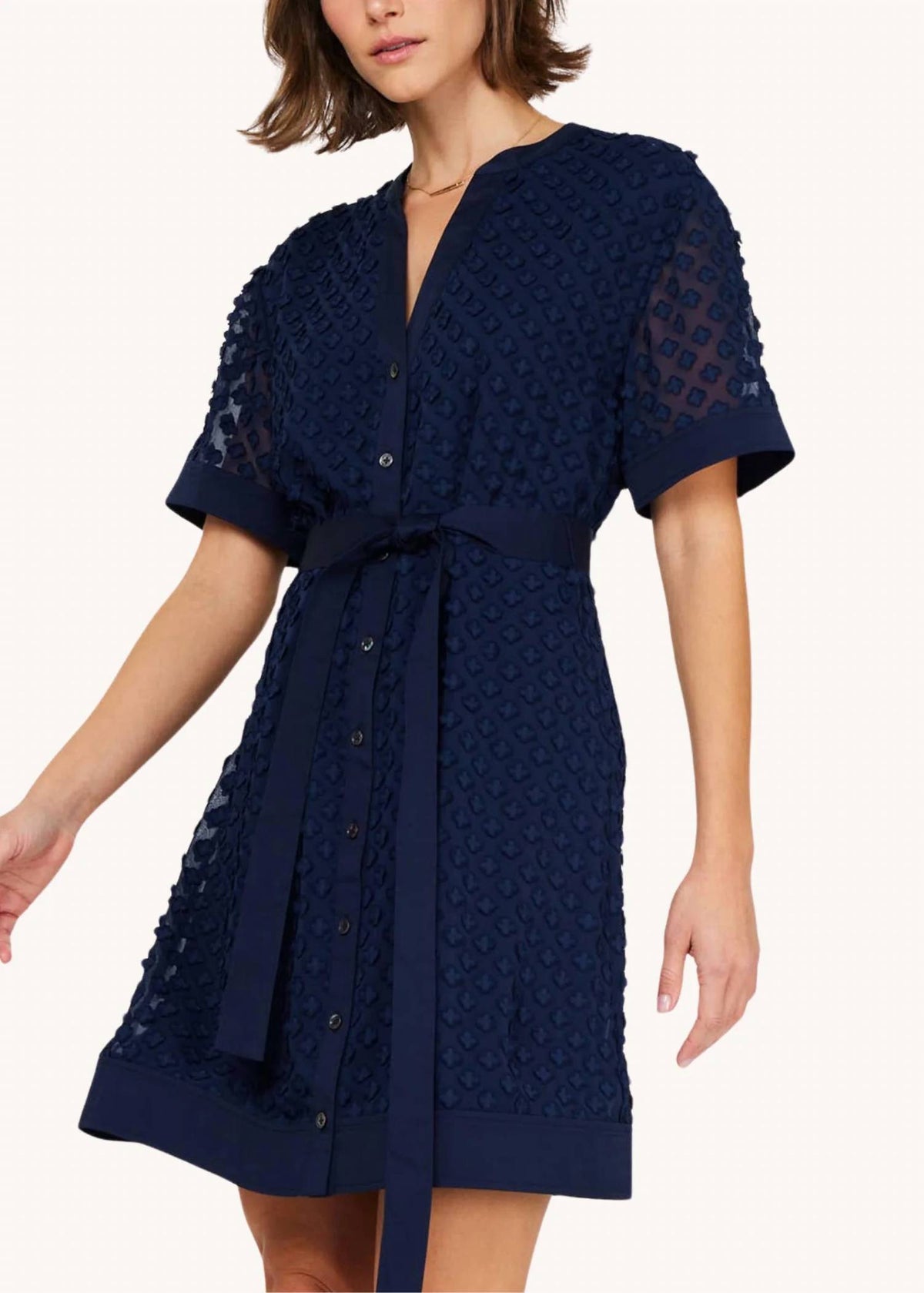 Current Air - Laura Floral Button Down Mini Dress