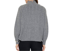 Current Air - Mock Neck Cable Sweater
