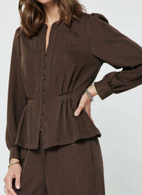 Current Air - Pintuck Long Sleeve Top