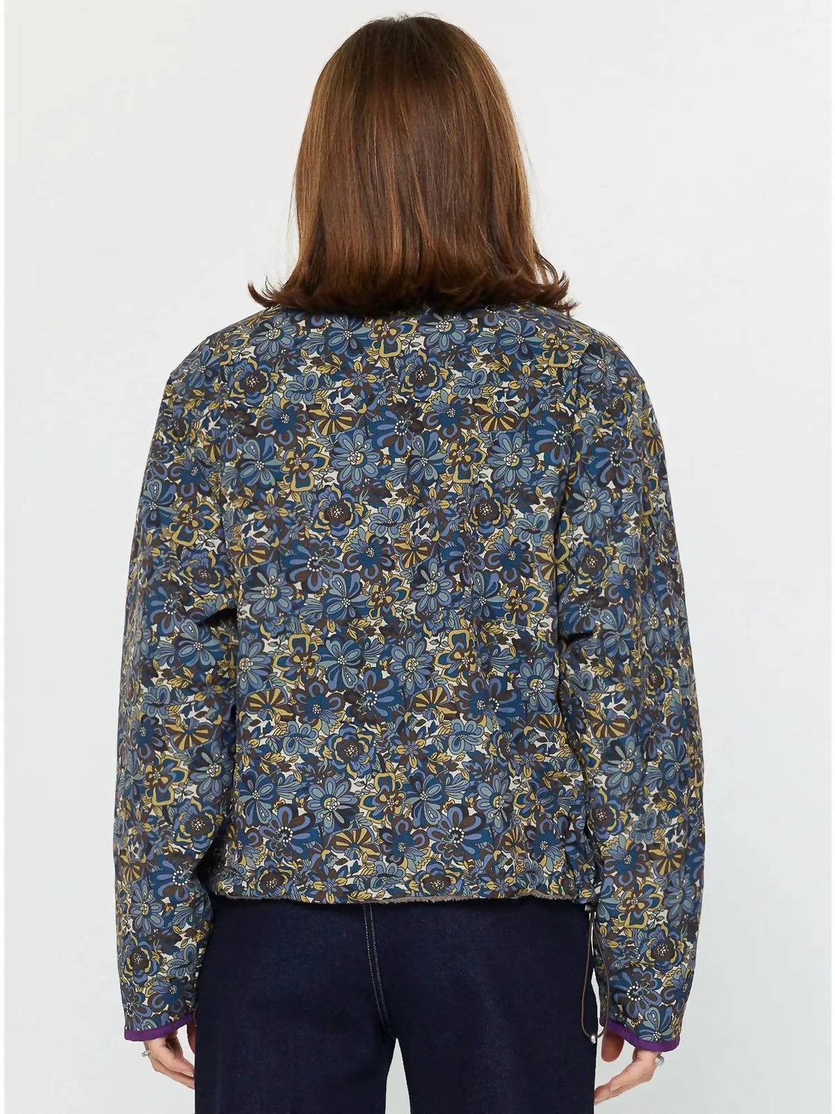 Current Air - Reversible Floral Sherpa Pullover