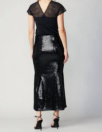 Current Air - Sequin Flared Midi Skirt