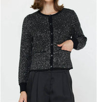 Current Air - Shimmer Button Down Cardigan