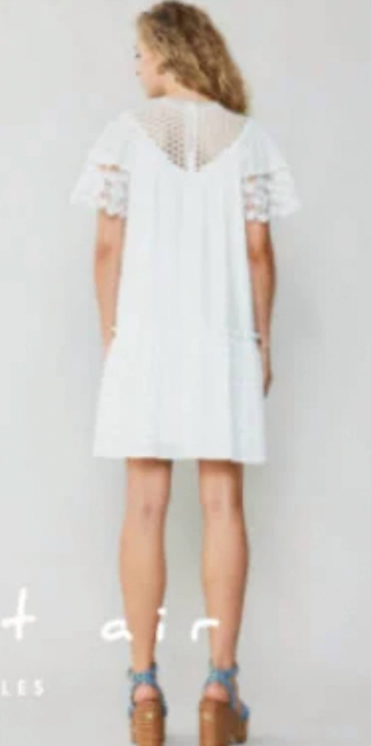Current Air - SHORT SLEEVE LACE DRESS