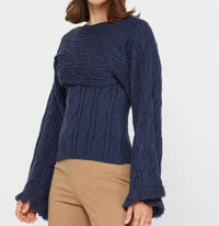 Current Air - Shrug and Sweater Top Set
