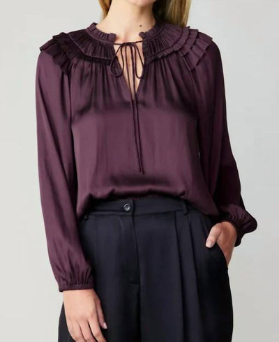 Current Air - Smocked Shoulder Blouse