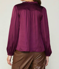 Current Air - Smocked Yoke Blouse
