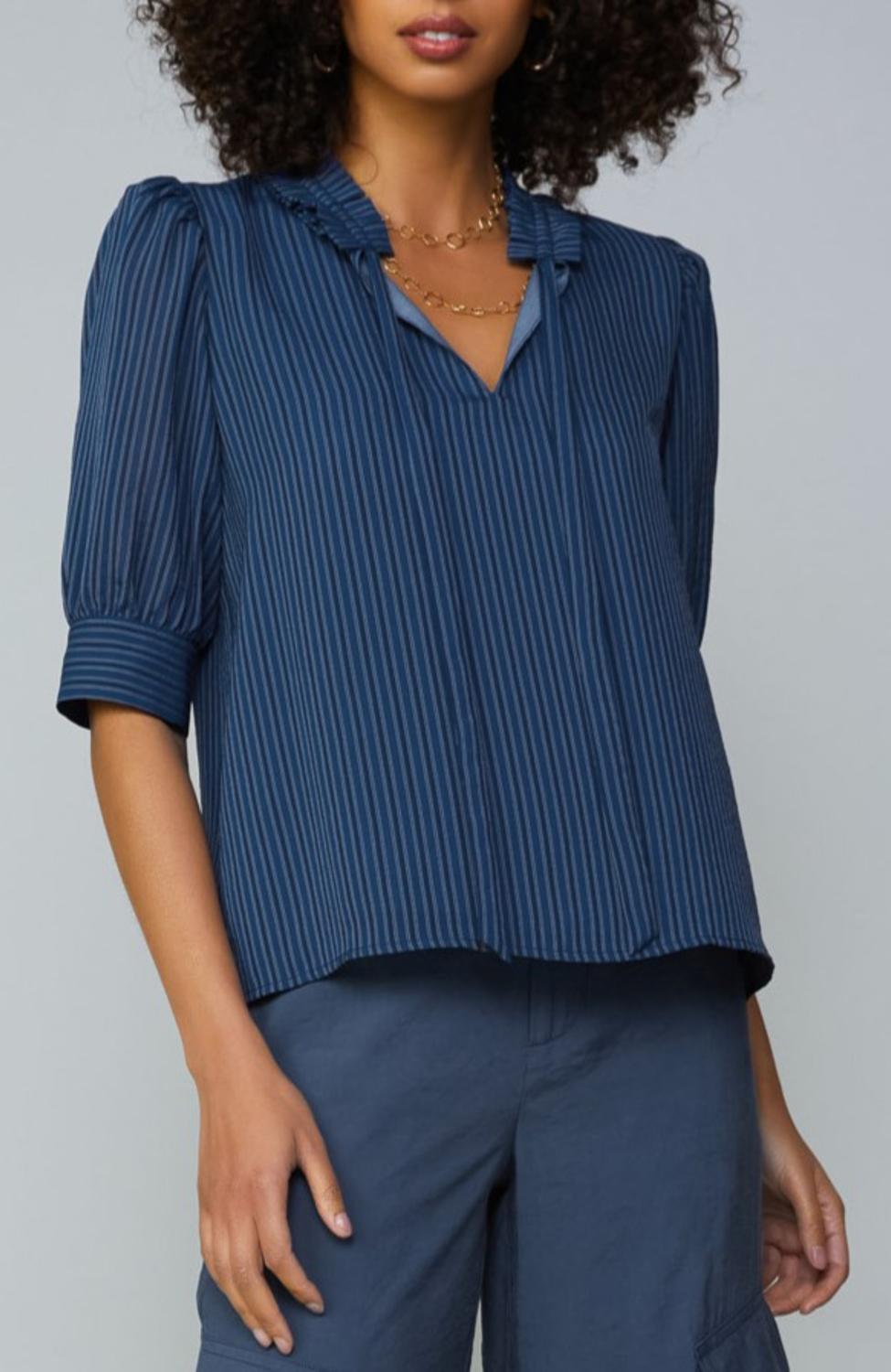 Current Air - Tie Blouse