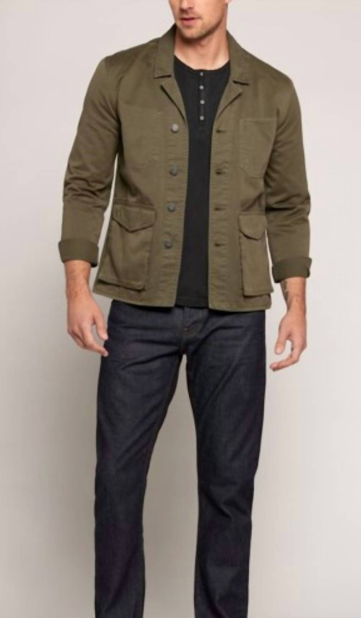 Current/Elliott - Solid Button Down Blazer