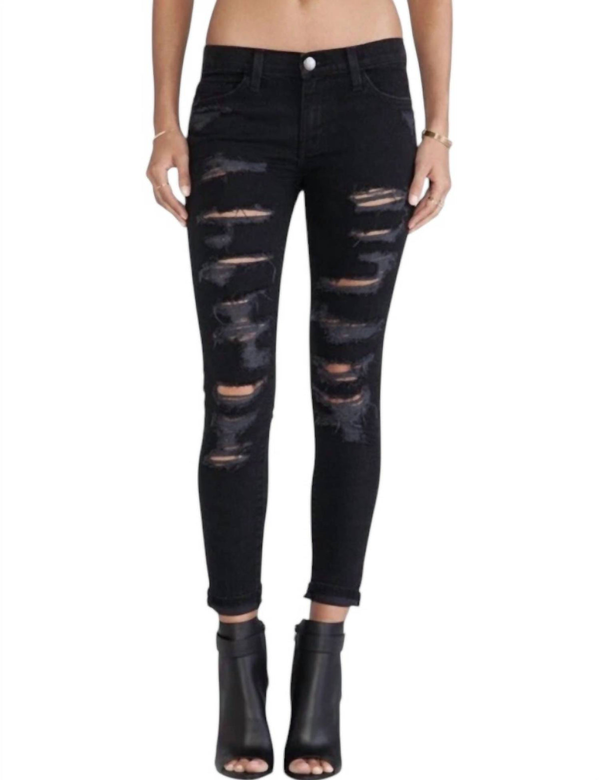 Current/Elliott - Stiletto Tattered Jeans