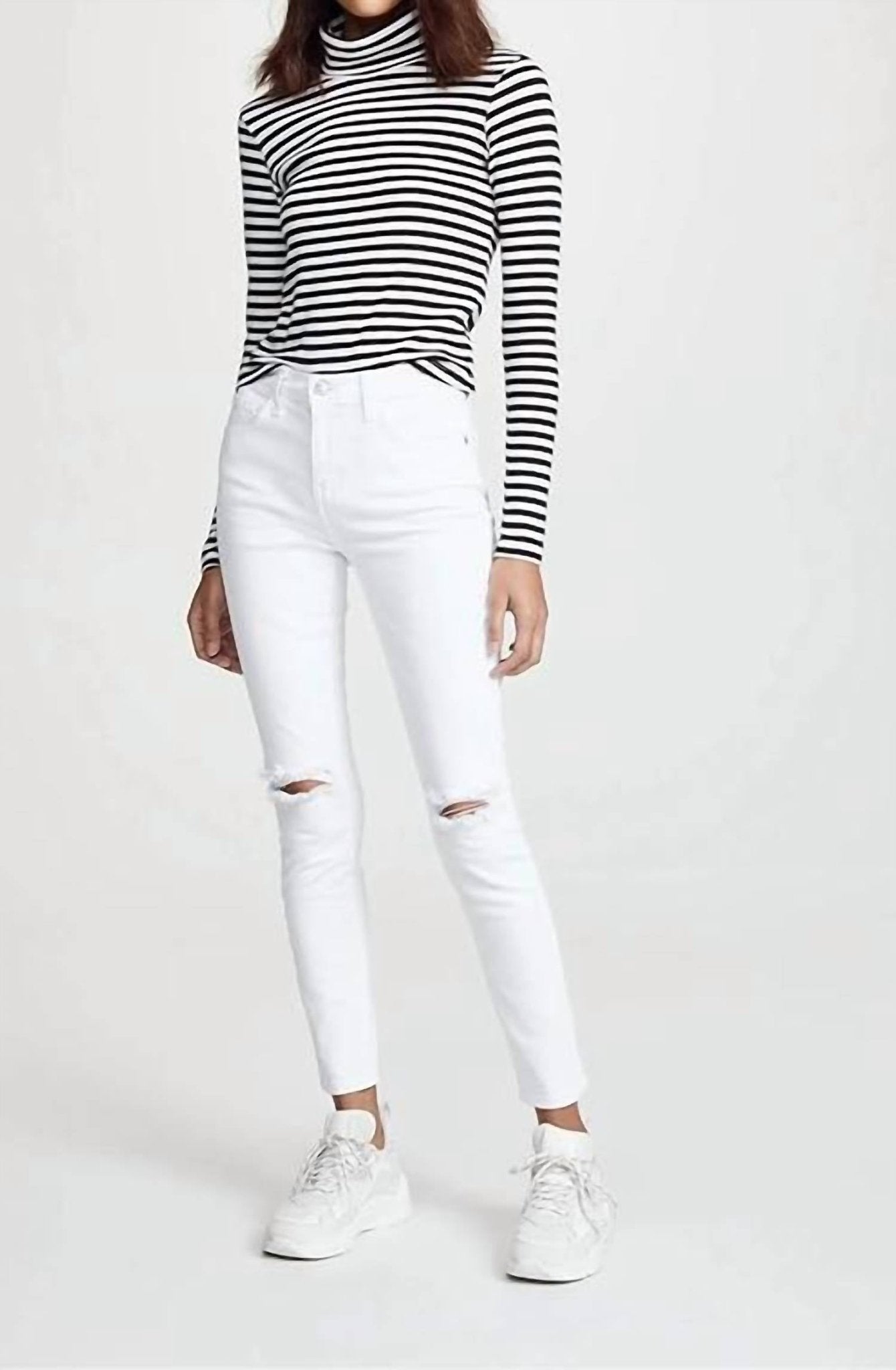 Current/Elliott - High Waist Stiletto Jeans - clothing - cotton - blend - jeans