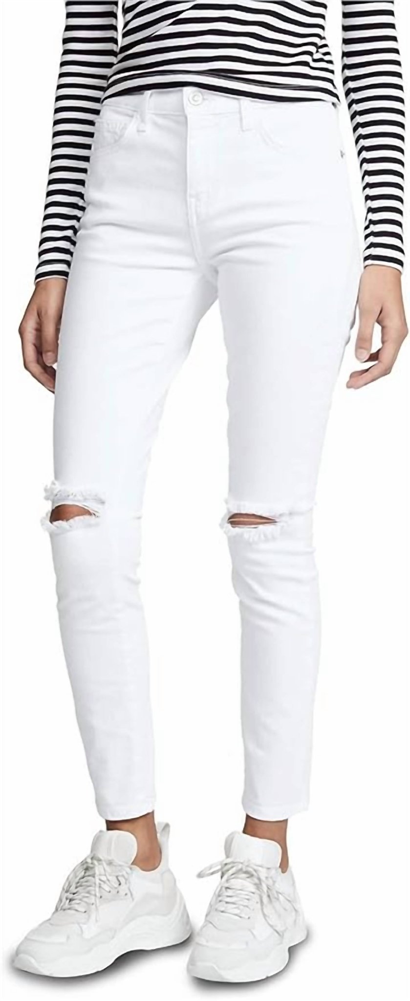 Current/Elliott - High Waist Stiletto Jeans - clothing - cotton - blend - jeans