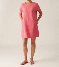 Cut Loose - Drop Shoulder Linen Dress - clothing - dresses - linen