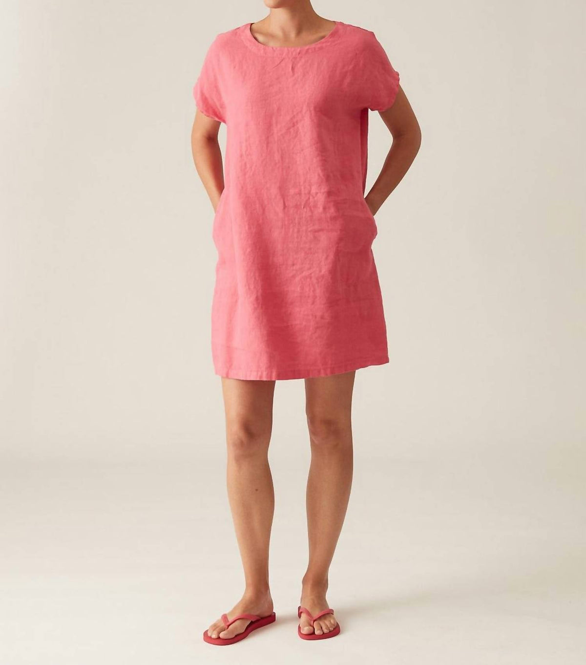 Cut Loose - Drop Shoulder Linen Dress