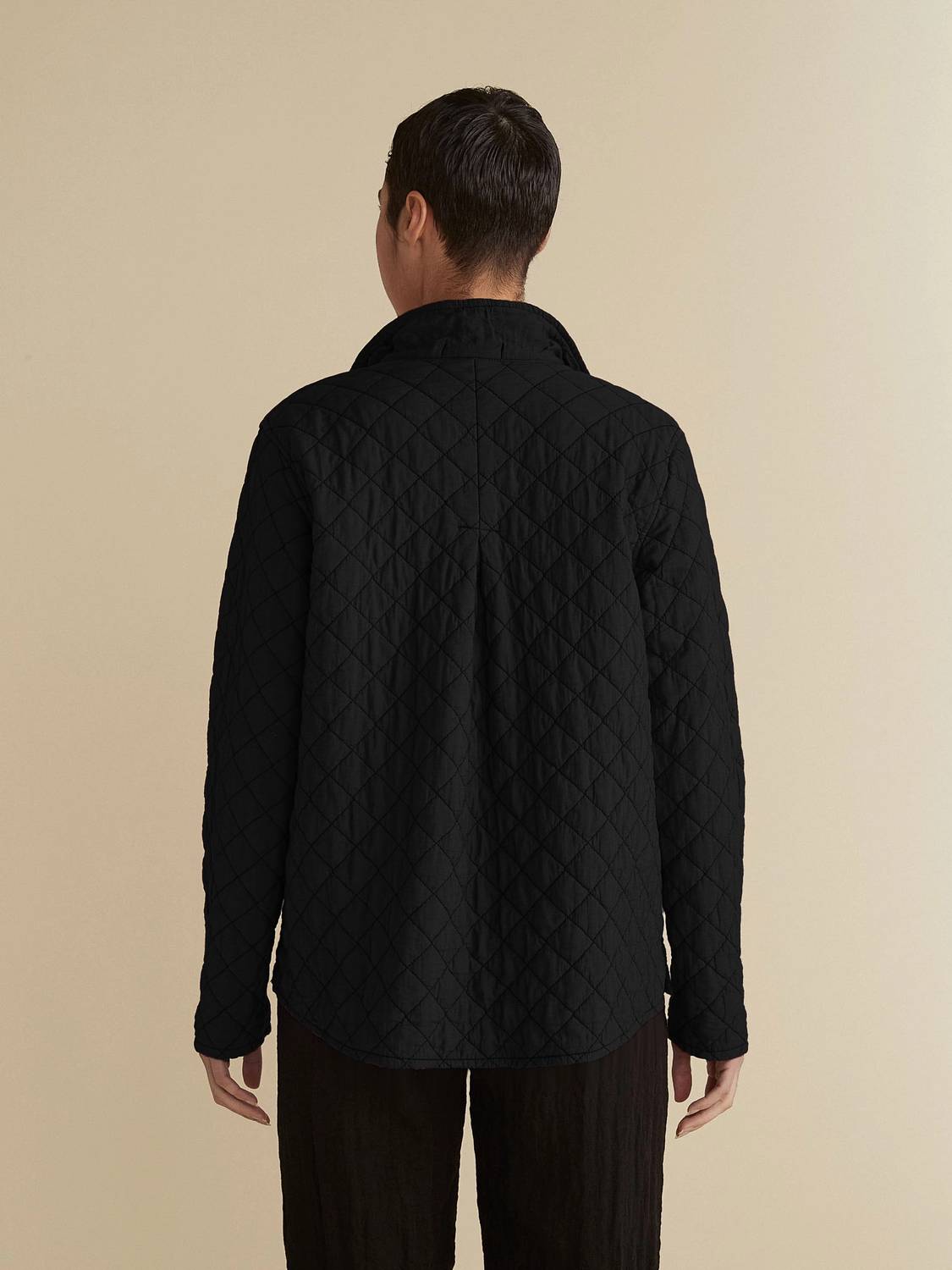 Cut Loose - Quilted Parachute Crop Jacket - black - bomber - jackets - clothing