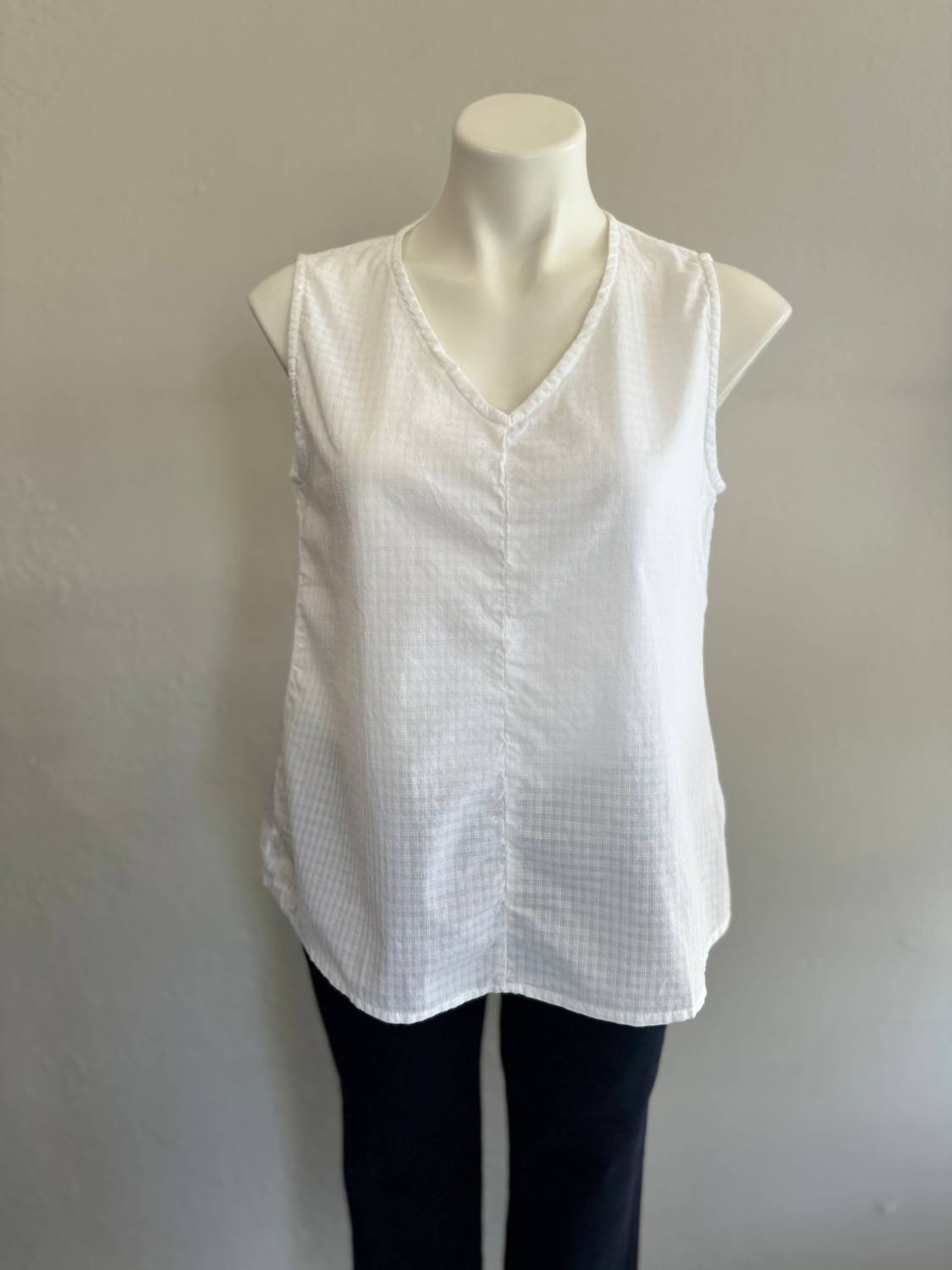Cut Loose - Windowpane V - neck Tank Top - clothing - cotton - geometric