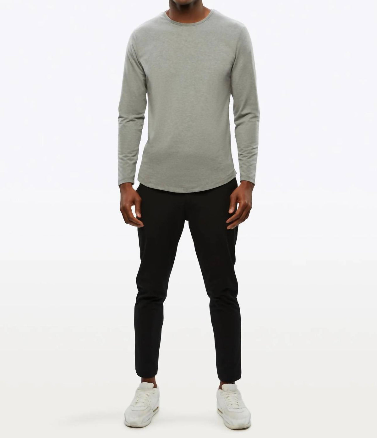 Cuts - Long Sleeve Curve-hem Tee