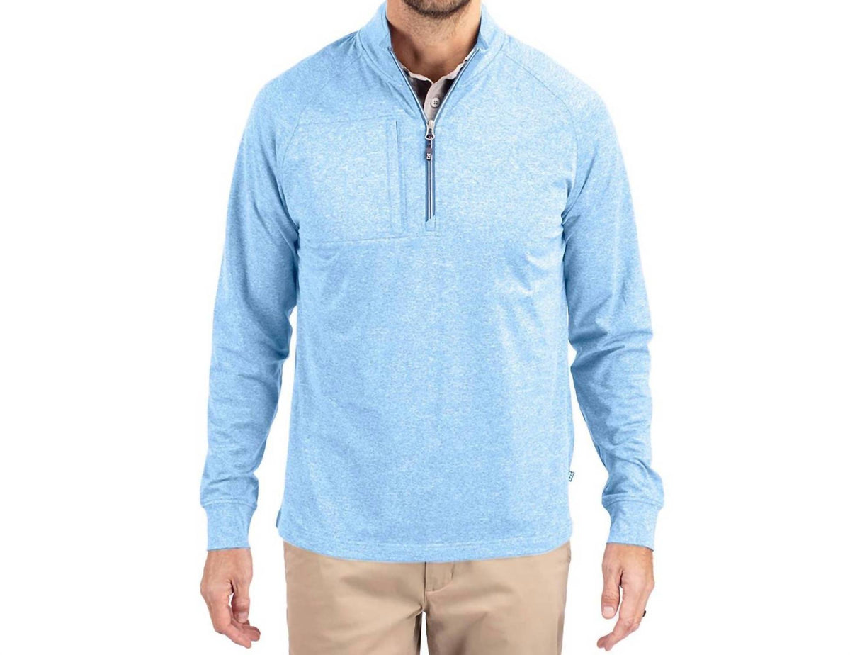 Cutter & Buck - Adapt Eco Knit Quarter Zip Pullover Sweatshirt