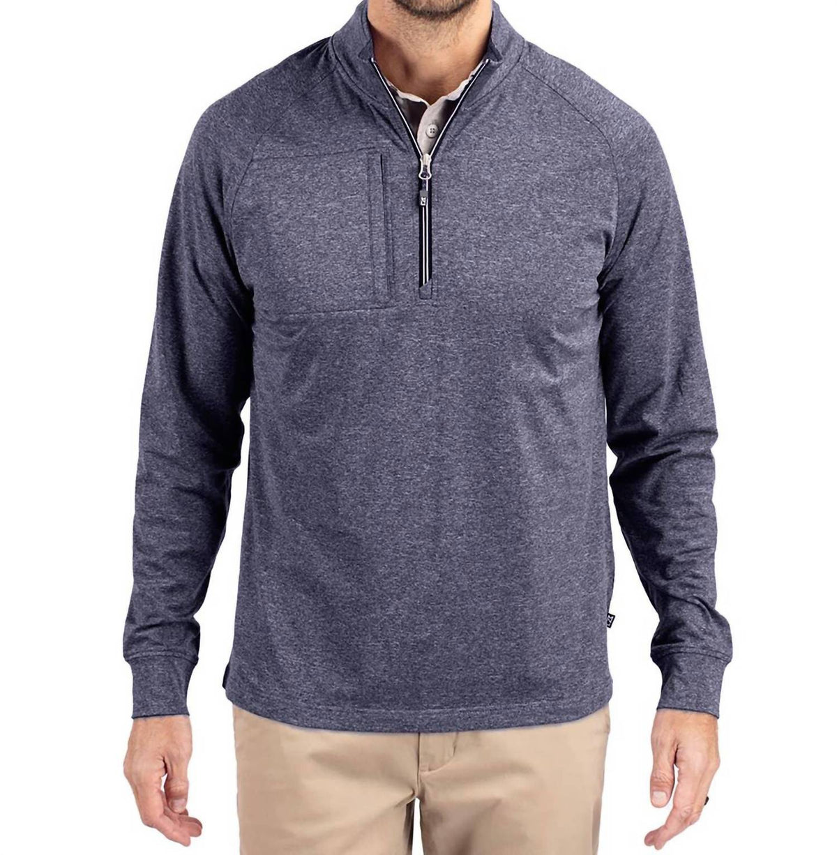 Cutter & Buck - Adapt Eco Knit Quarter Zip Pullover Sweatshirt