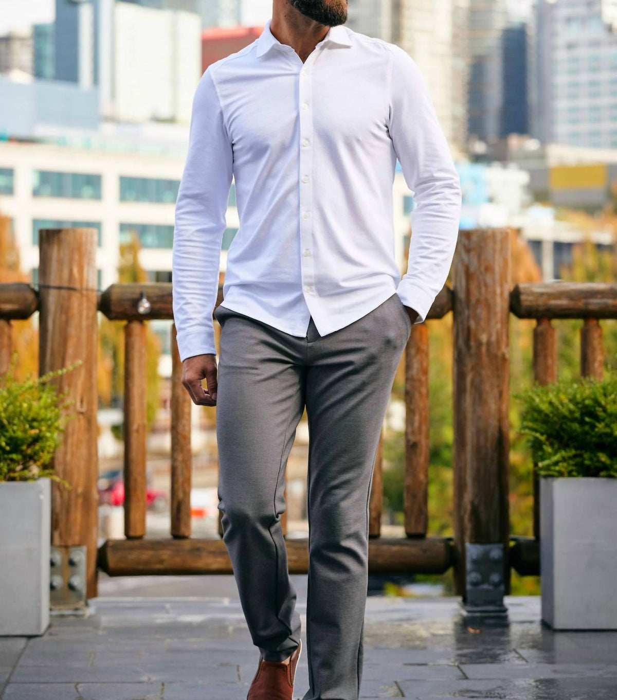 Cutter & Buck - Advantage Eco Soft Long Sleeve Button Down Shirt