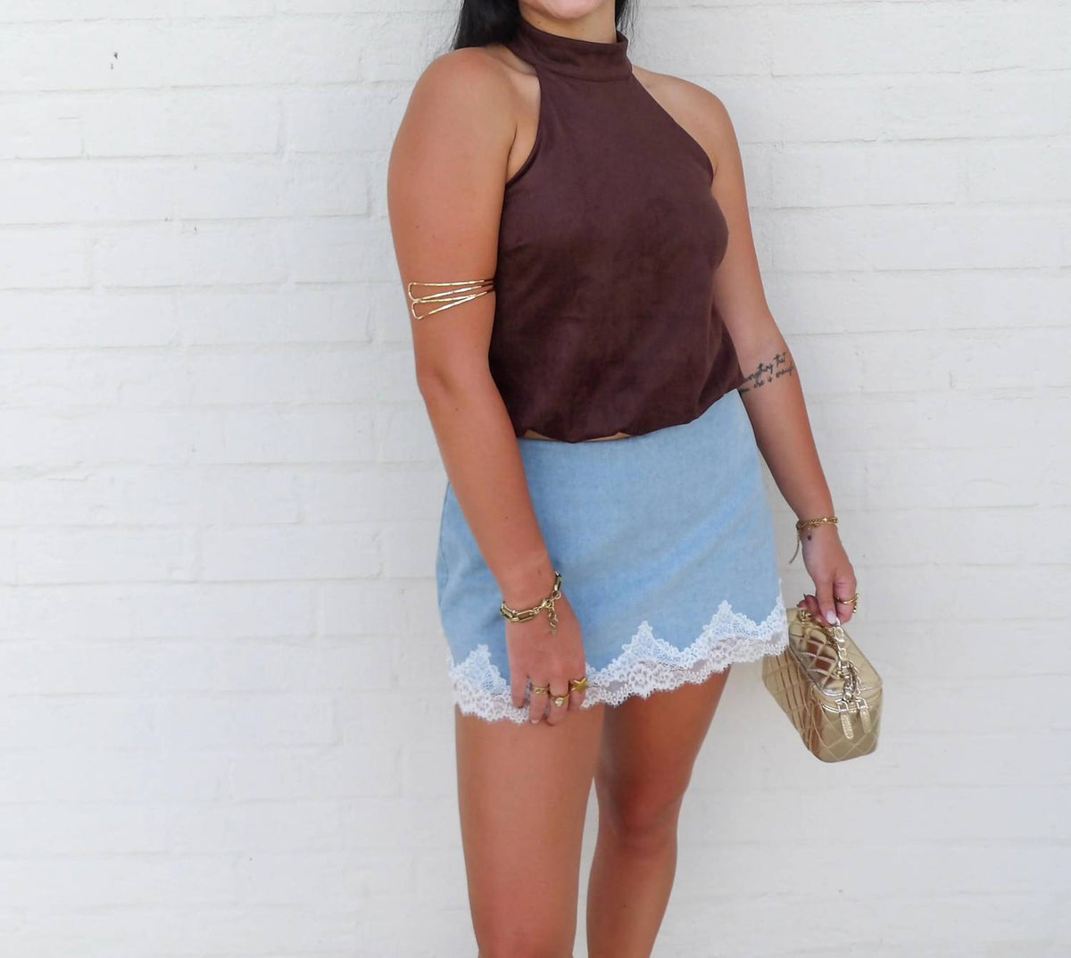 D.Ark - The Vivienne Suede Top