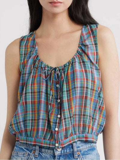 Dôen - Alderbrook Plaid Top