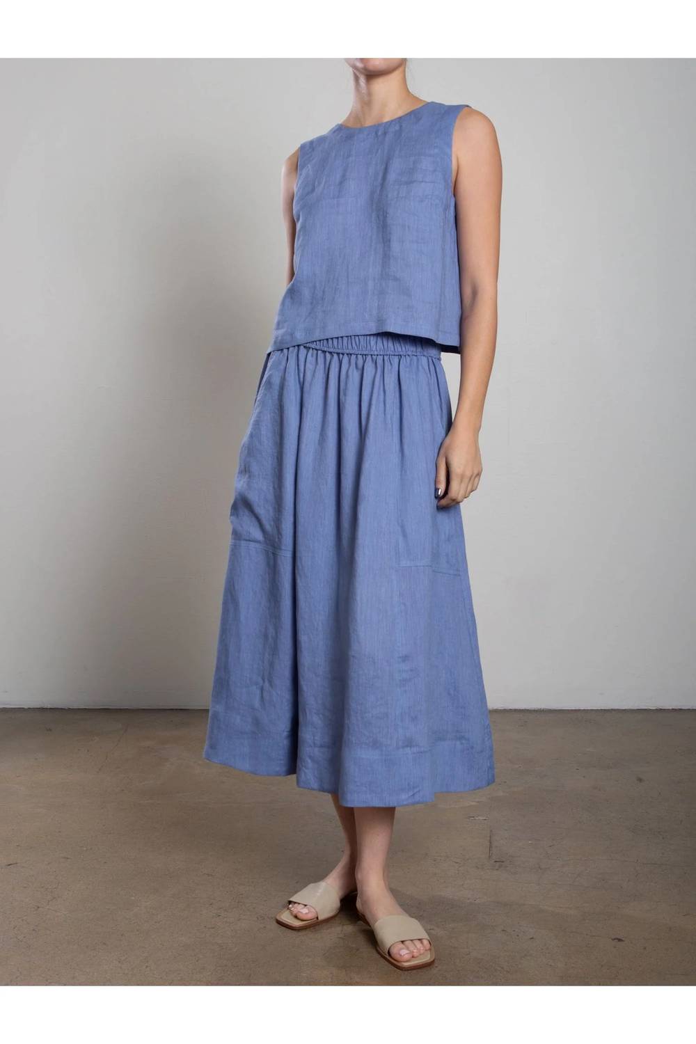 Pharaoh - Carolina Paneled Midi Skirt.