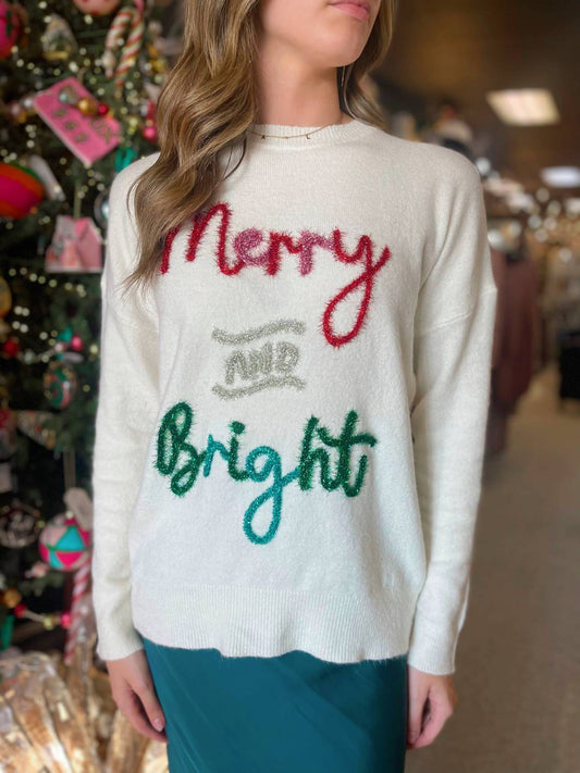 Merry & Bright Tinsel Sweater