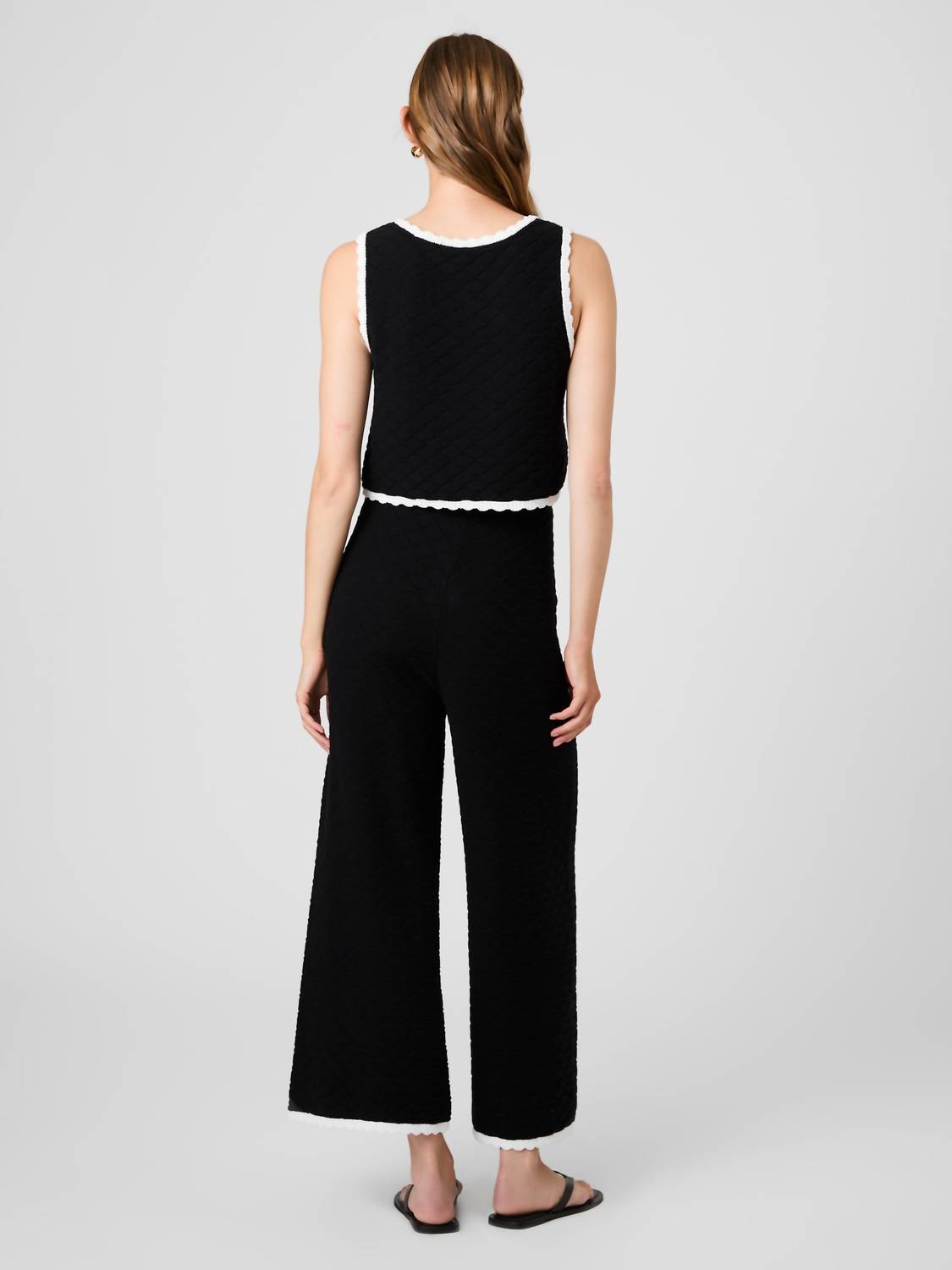 French Connection - Teddy Diamond Knit Pants