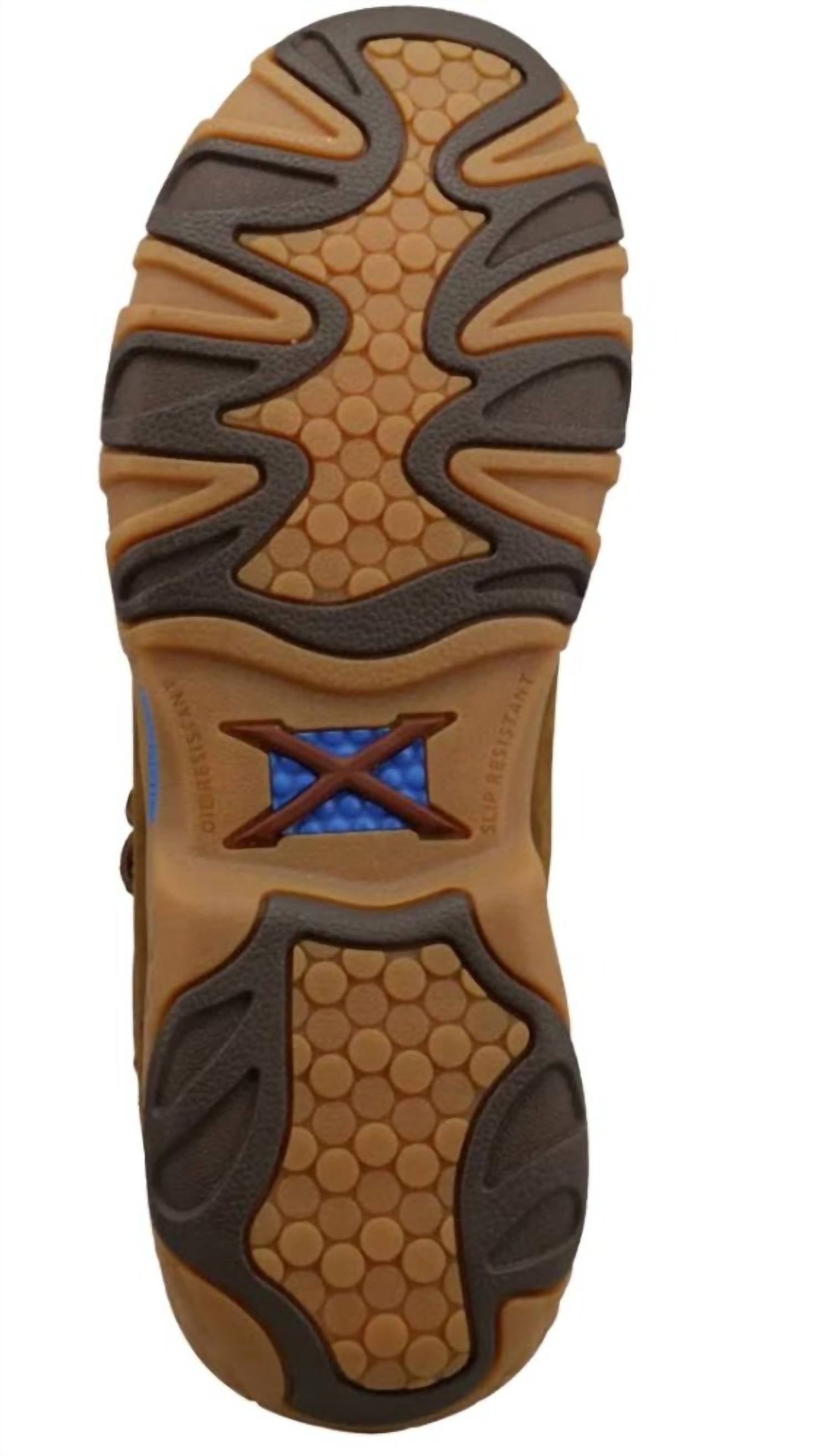 TWISTED X Men's Safety Nano-toe Cellstretch Work Chukka Shoe in distressed saddle - men's boots - alternate view