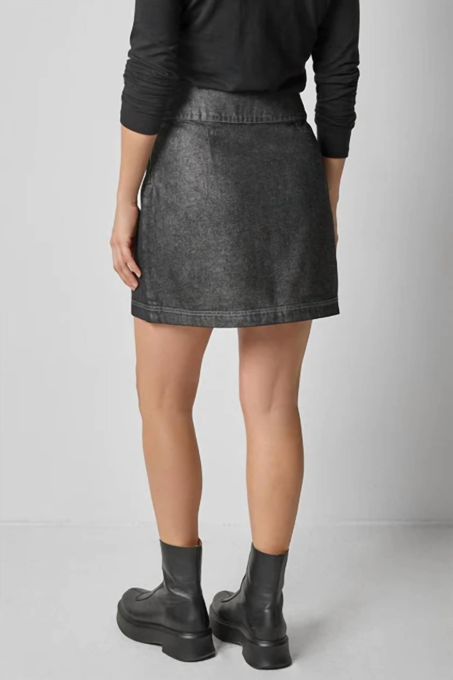 Lilla P - Metallic Mini Skirt