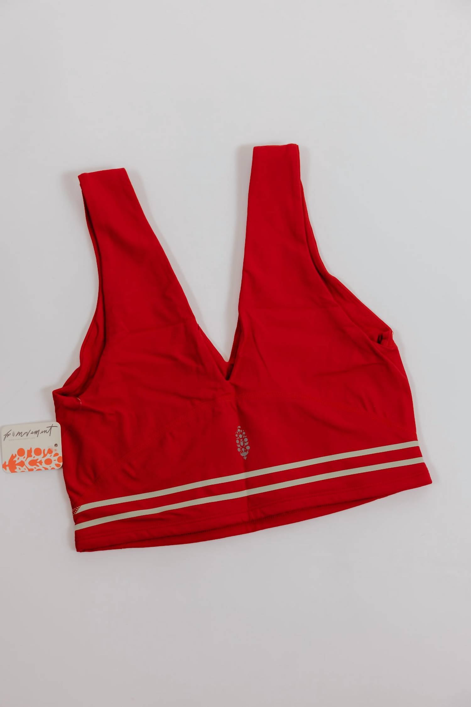 Free People Never Better Logo Crop Camisole in victory red - women's shirt - view 6