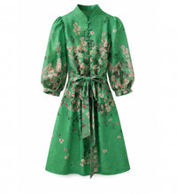 Jade - WOMEN'S STAND COLLAR A-LINE DRESS