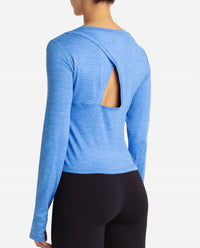 Danskin - Cutout Cropped Long Sleeve Tee