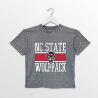 Gameday Couture - North Carolina State Mini Rhinestone Oversized Tee