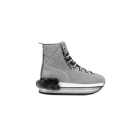 Hogan - Women's Maxi Rabbit Fur Ankle Boots