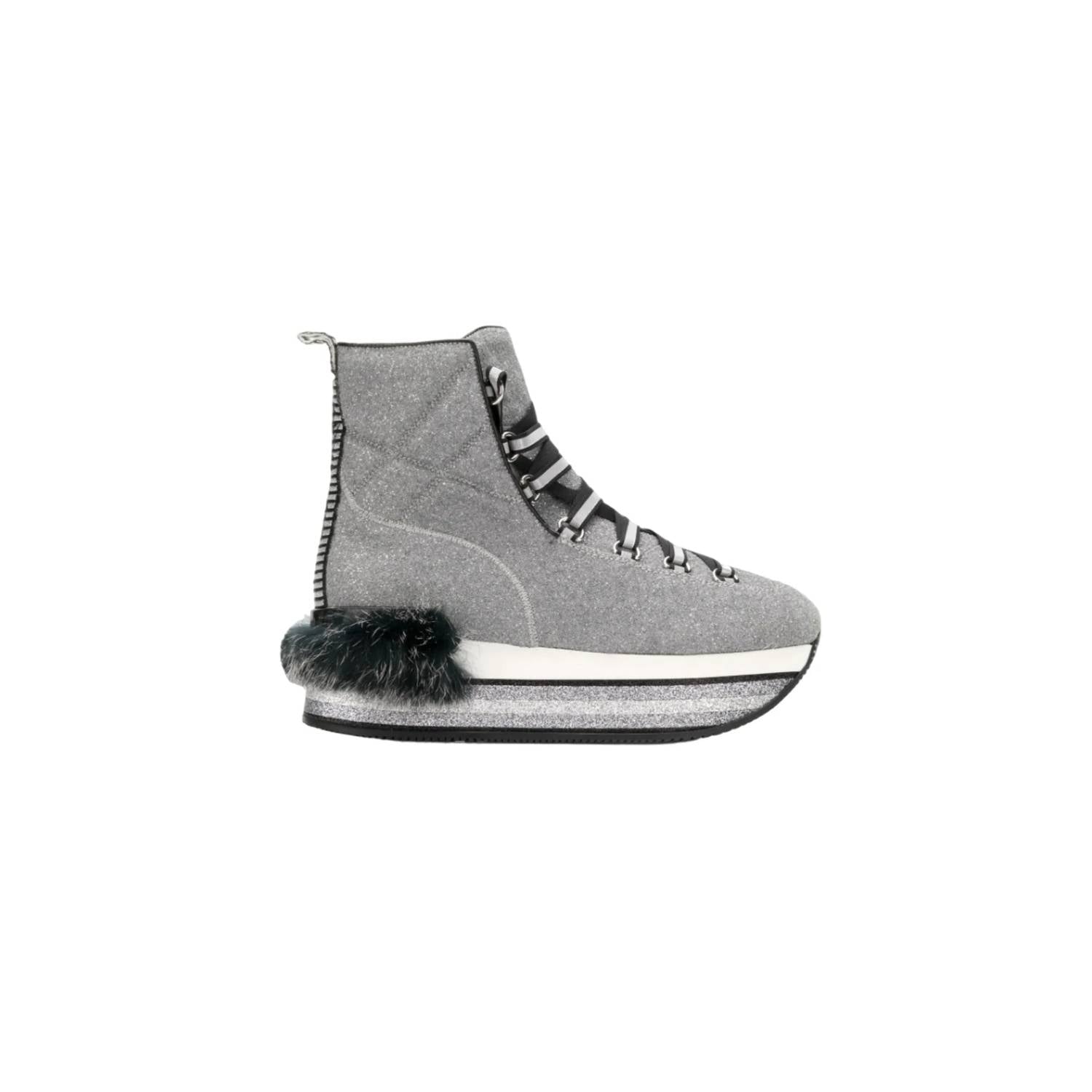 Hogan - Women's Maxi Rabbit Fur Ankle Boots