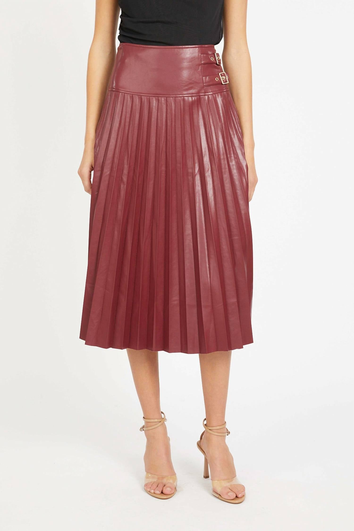 Caballero - Hendrix Vegan Leather Skirt