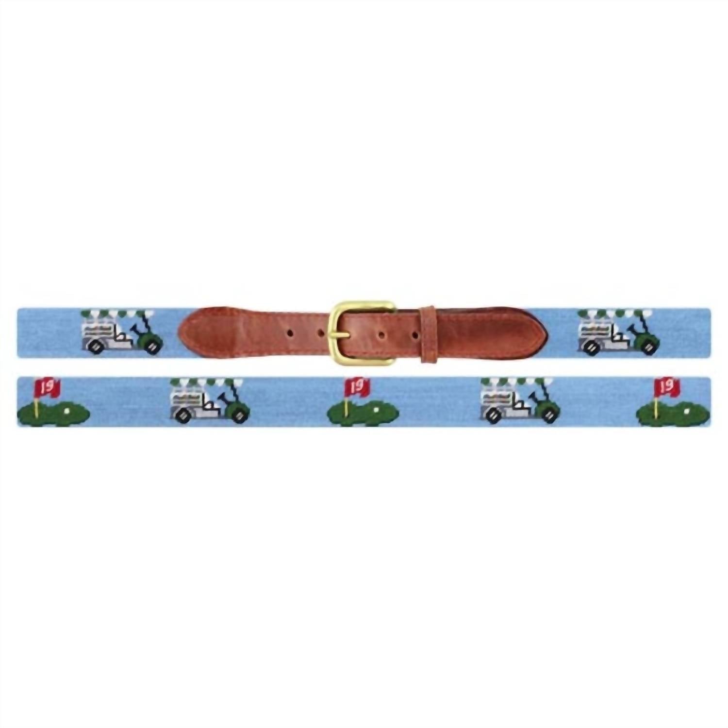 Smathers & Branson - Men's Needlepoint Beverage Cart Belt