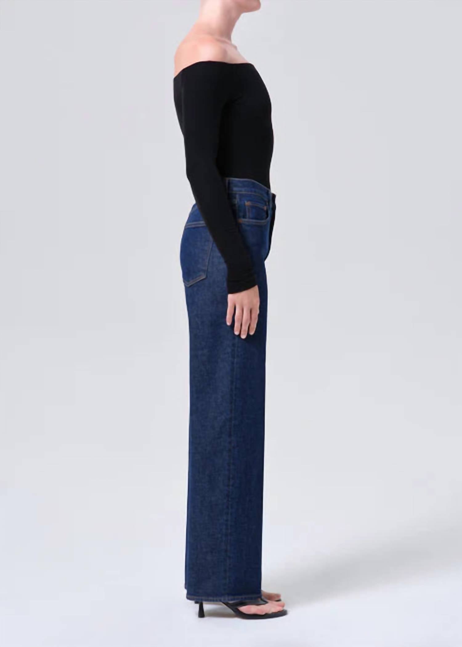 AGOLDE Harper Mid Rise Relaxed Straight Jeans in reissue - women's jeans - alternate view