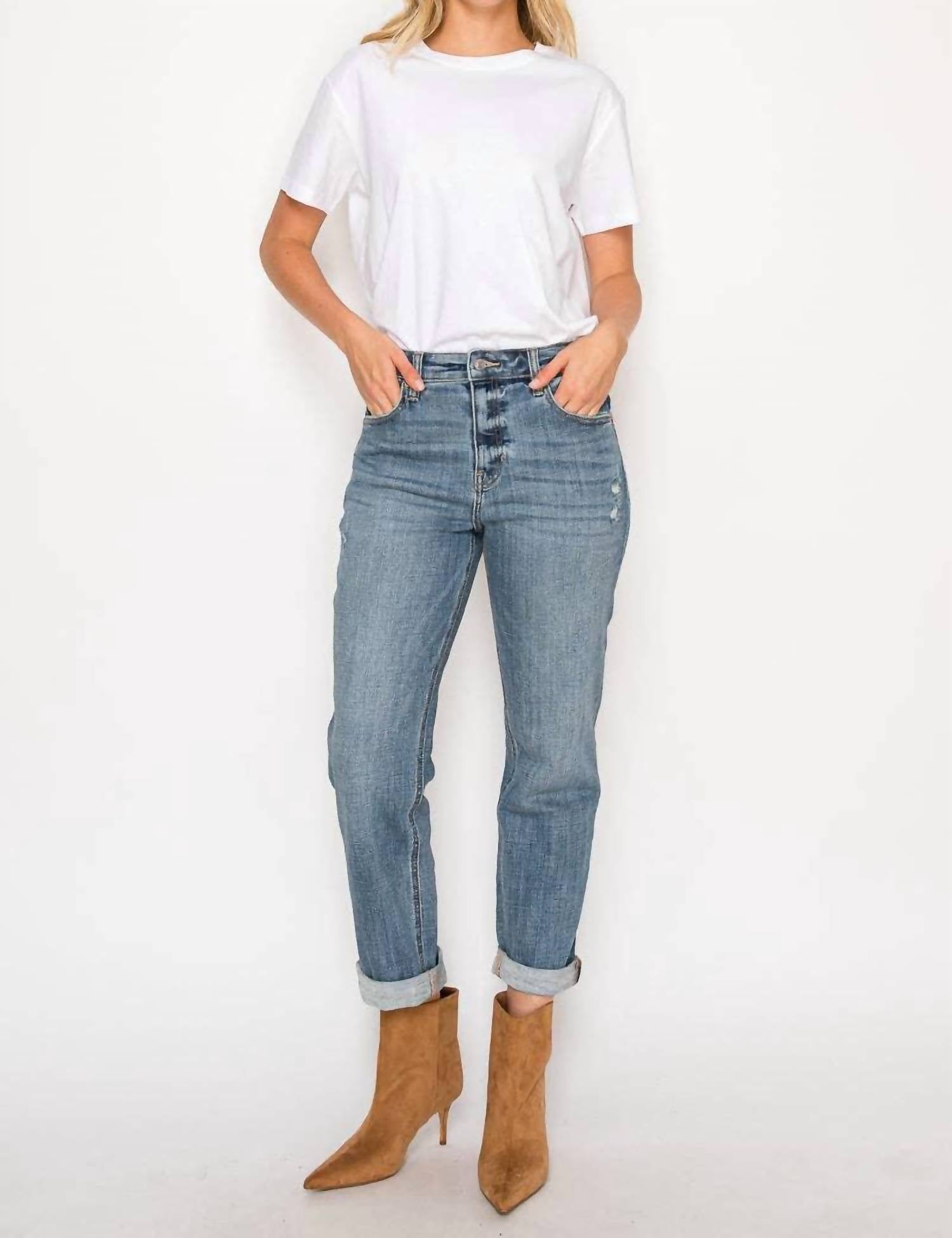Artemis Vintage - High Rise Modern Boyfriend Jeans