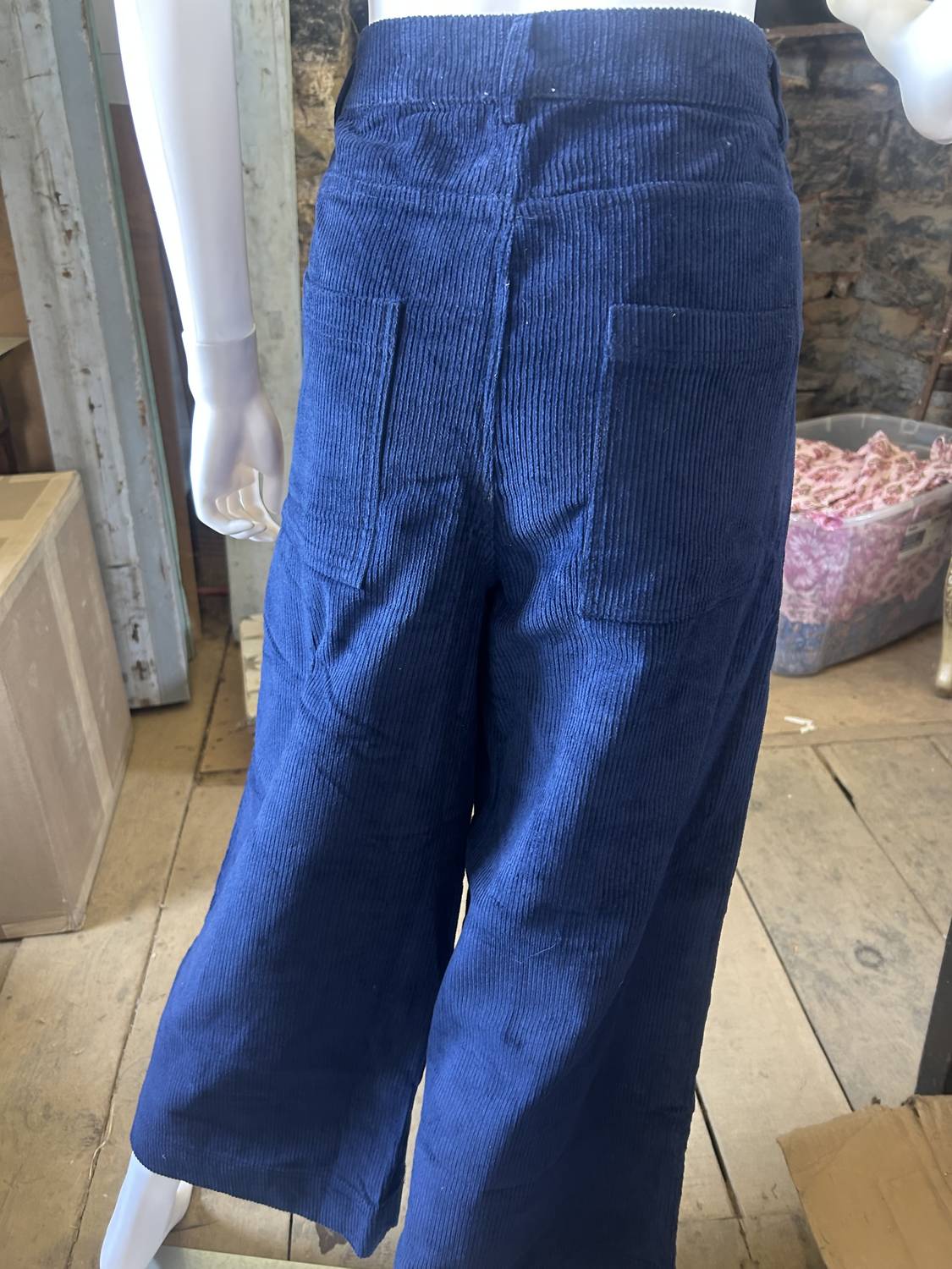 Before You - Women's Corduroy Ankle Wide Leg Pants