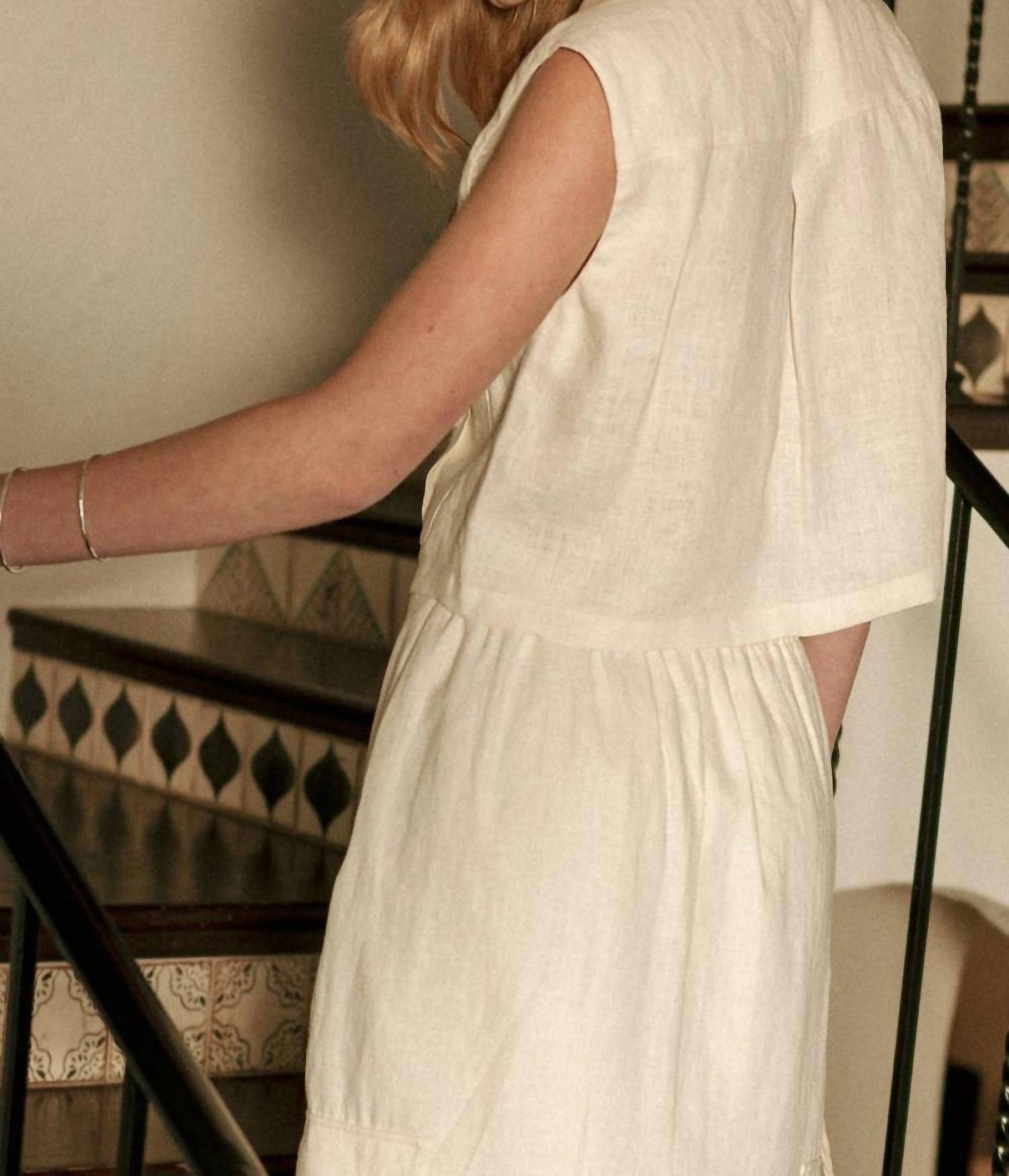 Miou Muse - Women's Linen Cargo Vest