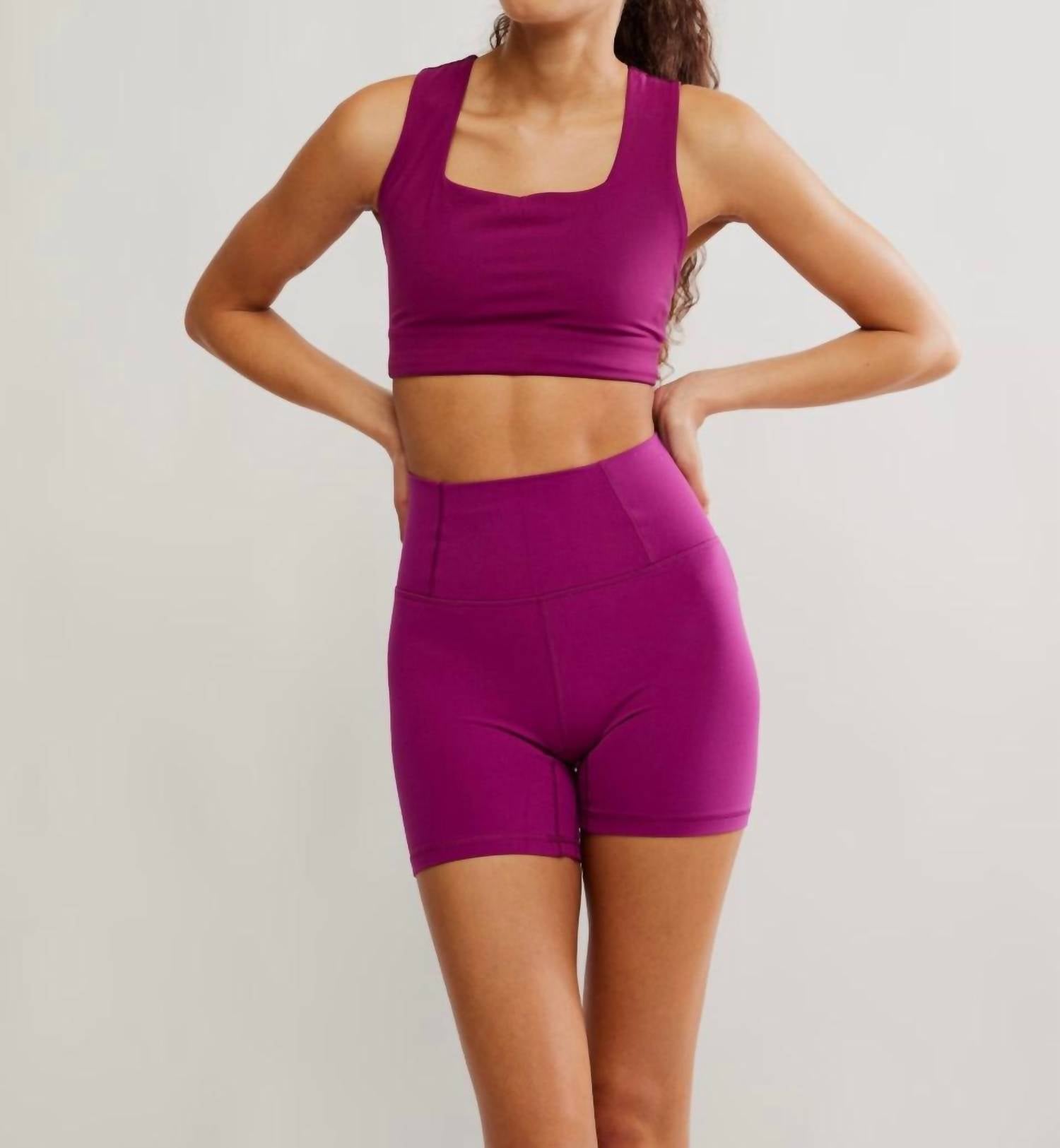 Free People Win Win Sports Bra in deep mulberry - women's intimate