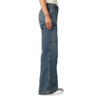 Hudson - Women's Mid Rise Utility Wide Leg Cargo Jeans