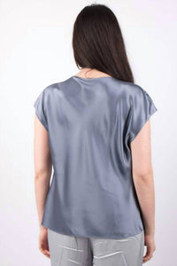 Vince - COWL NECK CAP SLEEVE BLOUSE