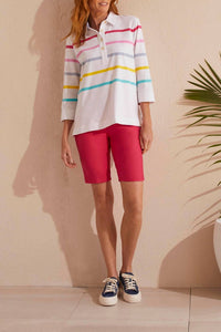 Tribal - Stripe Polo Shirt